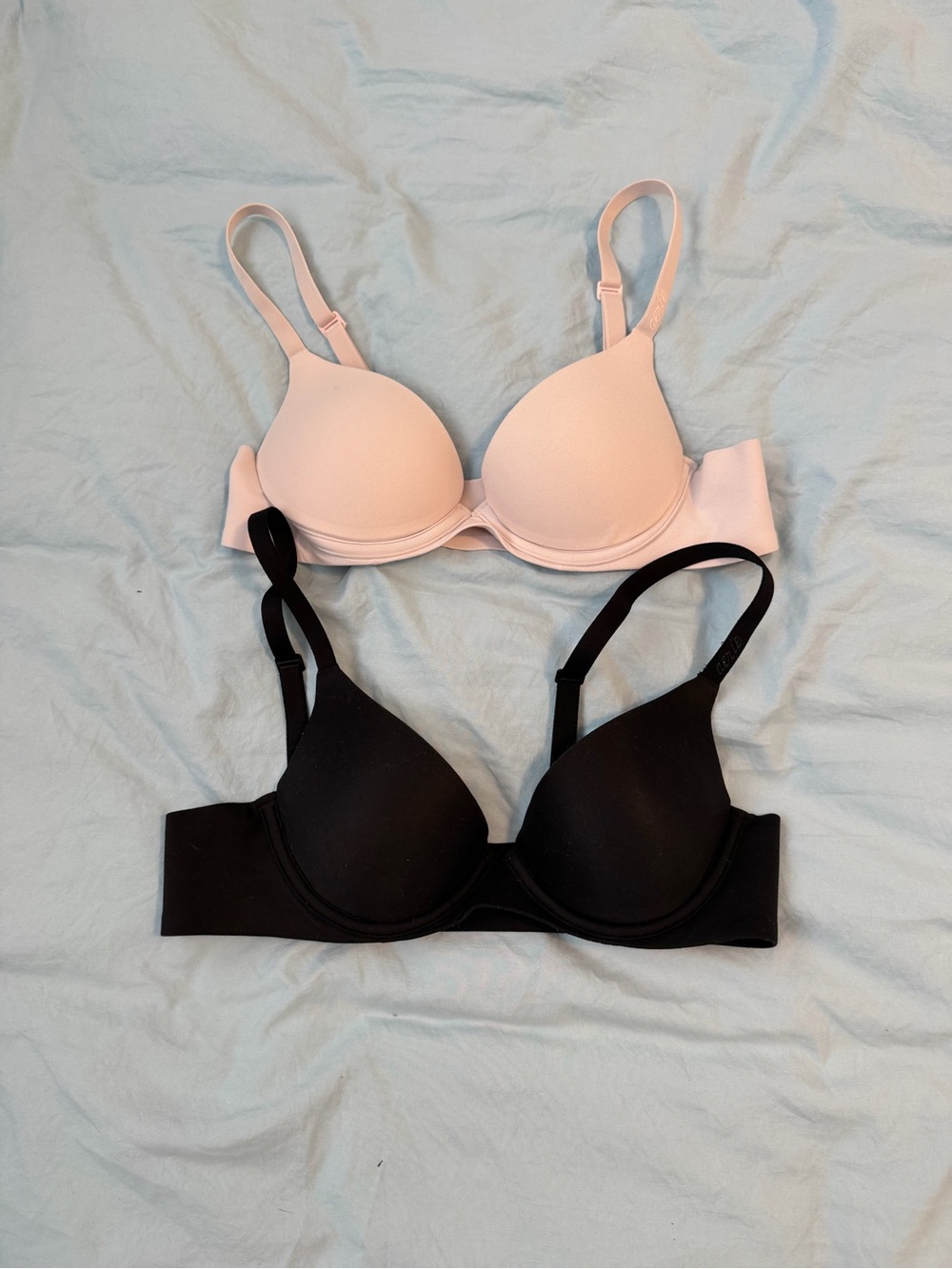 Everyday Comfort T-Shirt Bra - Black and Light Pink
